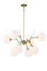 George Kovacs - P1488-248 - Eight Light Chandelier - Polares - Honey Gold
