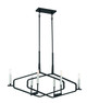 George Kovacs - P1496-712 - Six Light Island Pendant - Traveler - Sand Coal and Brushed Nickel