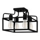 Paulsen Four Light Semi-Flush Mount (QSF5349MBK) Paulsen Four Light Semi-Flush Mount (QSF5349MBK)
