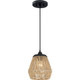 Quoizel - RMI1509EK - One Light Mini Pendant - Romain - Earth Black