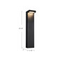 Evans LED Exterior Bollard (EB45624-BK-UNV)