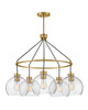 Lark - 83014LCB - LED Chandelier - Rumi - Lacquered Brass