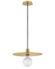 Lark - 83884LCB - LED Convertible Pendant - Lulu - Lacquered Brass