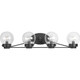 Progress Lighting - P300115-031 - Four Light Bath - Spatial - Black
