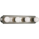 Progress Lighting - P3025-09 - Four Light Bath Bracket - Broadway-Racetrack - Brushed Nickel