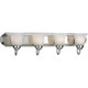 Progress Lighting - P3054-09 - Four Light Bath Bracket - Alabaster Glass - Brushed Nickel