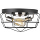Progress Lighting - P350037-143 - Two Light Flush Mount - Gauge - Graphite