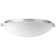 Progress Lighting - P350056-009-30 - LED Flush Mount - Linen Dome LED - Brushed Nickel