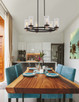 Fusion Six Light Chandelier (FSN-4363-SEED-MBBR)