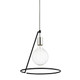 Mitzi - H245701-PN/BK - One Light Pendant - Dana - Polished Nickel/Black