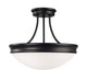Capital Lighting - 2037MB - Three Light Semi Flush Mount - Hansen - Matte Black