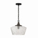 Capital Lighting - 347611CK - One Light Pendant - Clive - Carbon Grey and Black Iron