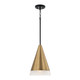 Capital Lighting - 351911AB - One Light Pendant - Avant - Aged Brass and Black Capital Lighting - 351911AB - One Light Pendant - Avant - Aged Brass and Black