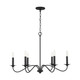 Capital Lighting - 437262BI - Six Light Chandelier - Vincent - Black Iron