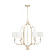 Capital Lighting - 438761WG-698 - Six Light Chandelier - Ophelia - Winter Gold
