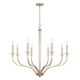 Capital Lighting - 444881BS - Eight Light Chandelier - Breigh - Brushed Champagne