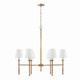 Capital Lighting - 447261MA-705 - Six Light Chandelier - Tulum - Matte Brass