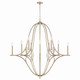 Capital Lighting - 450001BS - 12 Light Chandelier - Claire - Brushed Champagne