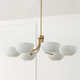 Reece Six Light Chandelier (451461AW) Reece Six Light Chandelier (451461AW)