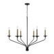 Capital Lighting - 451562MB - Six Light Chandelier - Wilder - Matte Black Capital Lighting - 451562MB - Six Light Chandelier - Wilder - Matte Black