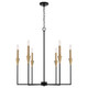 Capital Lighting - 451961AB - Six Light Chandelier - Avant - Aged Brass and Black Capital Lighting - 451961AB - Six Light Chandelier - Avant - Aged Brass and Black