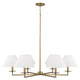 Capital Lighting - 452261AD - Six Light Chandelier - Gilda - Aged Brass Capital Lighting - 452261AD - Six Light Chandelier - Gilda - Aged Brass