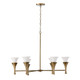Capital Lighting - 455761ML - Six Light Chandelier - Nola - Mystic Luster Capital Lighting - 455761ML - Six Light Chandelier - Nola - Mystic Luster
