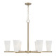 Capital Lighting - 456961MA-556 - Six Light Chandelier - Romy - Matte Brass