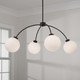 Amos Four Light Chandelier (457141BI-557) Amos Four Light Chandelier (457141BI-557)