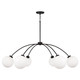 Capital Lighting - 457161BI-557 - Six Light Chandelier - Amos - Black Iron