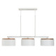 Capital Lighting - 850931LT - Three Light Island Pendant - Liam - Light Wood and White