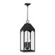 Capital Lighting - 946342BK - Four Light Outdoor Hanging Lantern - Burton - Black