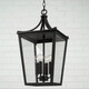 Adair Four Light Outdoor Hanging Lantern (947942BK)