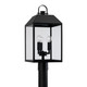 Capital Lighting - 953435BK - Three Light Outdoor Post Lantern - Nelson - Black Capital Lighting - 953435BK - Three Light Outdoor Post Lantern - Nelson - Black