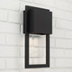 Nate One Light Outdoor Wall Lantern (956011BK-GL)
