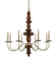 Kalco - 304951CG - Eight Light Chandelier - Lassen - Champagne Gold