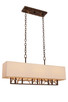 Kalco - 504160BZG - Six Light Island Pendant - Hudson - Bronze Gold