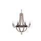 Kalco - 506872FG - Eight Light Chandelier - Harper - Florence Gold
