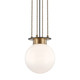 Hudson Valley - 2011-AOB - One Light Pendant - Gunther - Aged Old Bronze