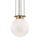 Hudson Valley - 2017-AOB - One Light Pendant - Gunther - Aged Brass/Old Bronze