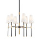 Hudson Valley - 3728-AOB - Six Light Chandelier - Bowery - Aged Old Bronze