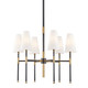 Hudson Valley - 3728-AOB - Six Light Chandelier - Bowery - Aged Old Bronze