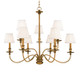 Hudson Valley - 4039-AGB - Nine Light Chandelier - Menlo Park - Aged Brass