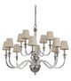 Craftmade - 48012-PLN - 12 Light Chandelier - Deran - Gallery - Polished Nickel Craftmade - 48012-PLN - 12 Light Chandelier - Deran - Gallery - Polished Nickel