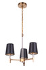 Tarryn Three Light Chandelier (53223-SB)