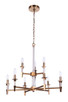 Craftmade - 53229-SB - Nine Light Chandelier - Tarryn - Satin Brass