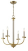 Craftmade - 54824-BNKSB - Four Light Chandelier - Stanza - Brushed Polished Nickel/Satin Brass