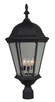 Craftmade - Z555-TB - Three Light Post Mount - Straight Glass Cast - Textured Black