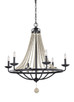 Visual Comfort Studio - F3129/6DWZ/DWG - Six Light Chandelier - Nori - Dark Weathered Zinc / Driftwood Grey Visual Comfort Studio - F3129/6DWZ/DWG - Six Light Chandelier - Nori - Dark Weathered Zinc / Driftwood Grey