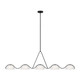 Visual Comfort Studio - KC1125MBK - Five Light Linear Chandelier - Nido - Midnight Black